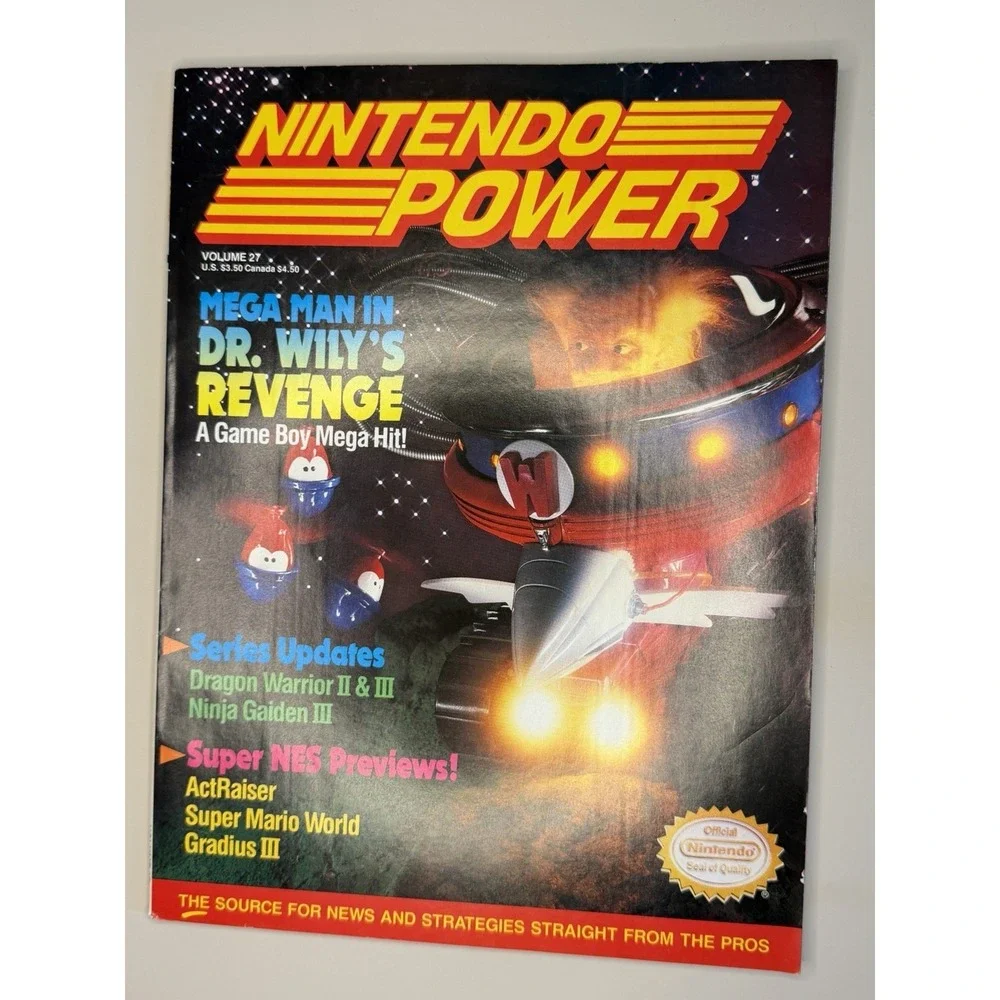 Nintendo Power Vol 27 Aug 1991 Mega Man Dr. Wily's Revenge Star Wars Poster